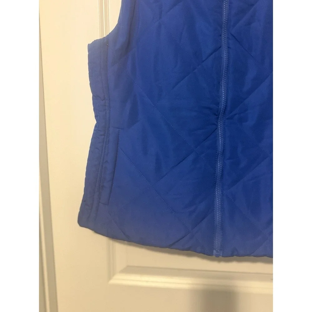 New York And Company‎ Women's Blue Puffer Vest Size L